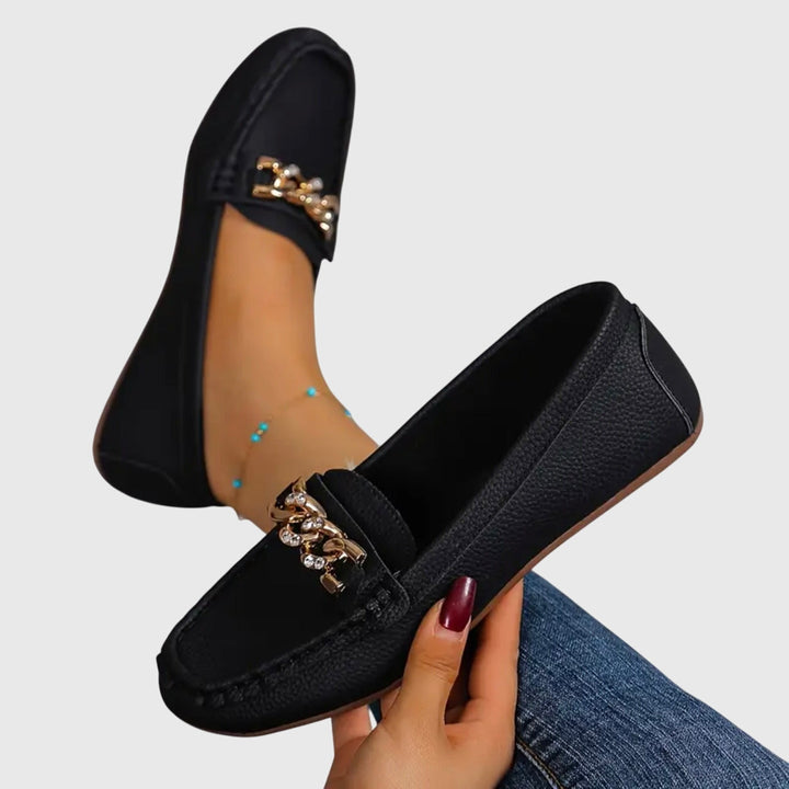 Eden - Tasapohjaiset Timanttisolki Loafers
