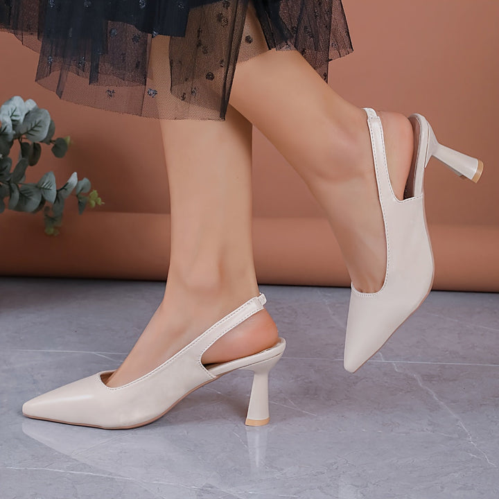 Sophia | Naisten teräväkärkiset slingback-korkokengät