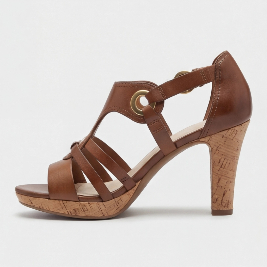 Carla | Naisten Loivasti Korkea Nilkkaremmi Sandal