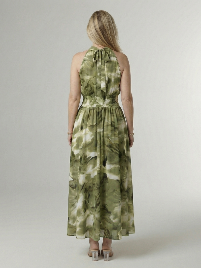 Sylin | Kerätty Halterneck Midi Mekko