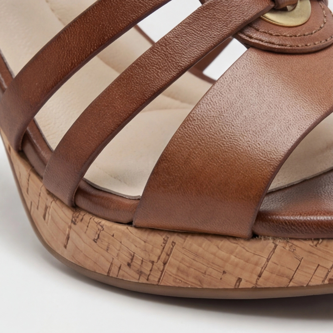 Carla | Naisten Loivasti Korkea Nilkkaremmi Sandal
