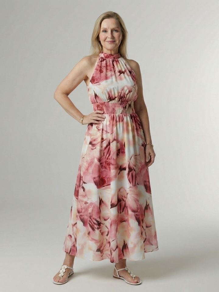 Sylin | Kerätty Halterneck Midi Mekko