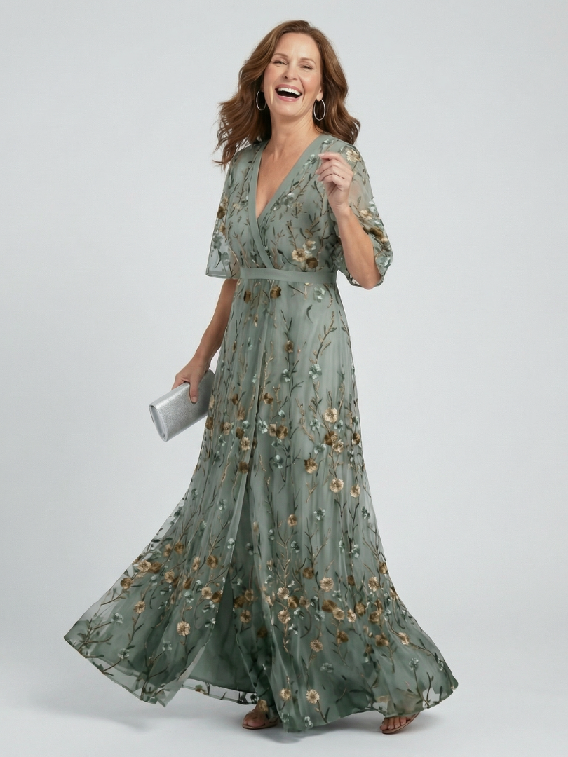Selora | Halterneck Bloom Flow Maxi -mekko