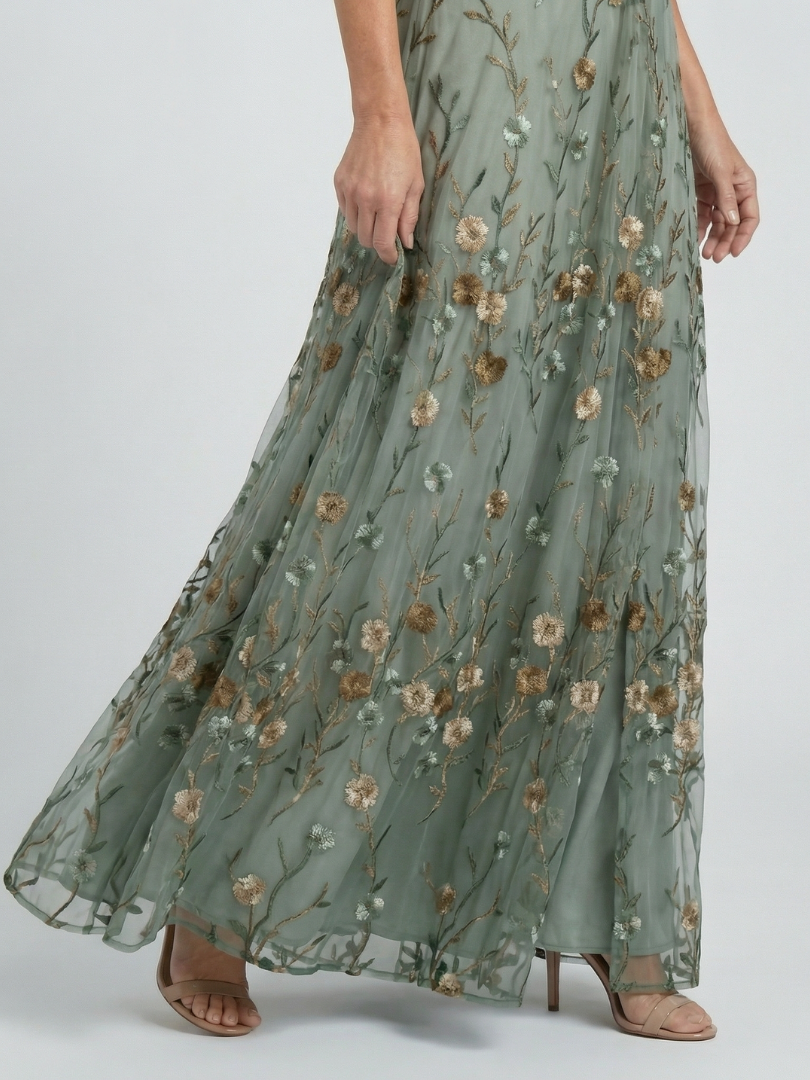 Selora | Halterneck Bloom Flow Maxi -mekko