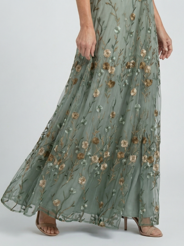 Selora | Halterneck Bloom Flow Maxi -mekko