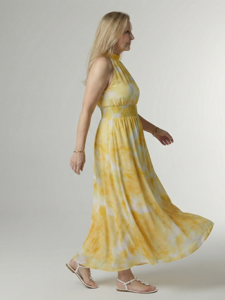 Sylin | Kerätty Halterneck Midi Mekko