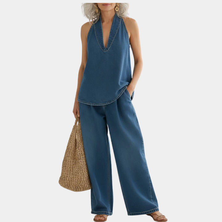 Ivy | Kaksiosainen Vintage Denim Asu