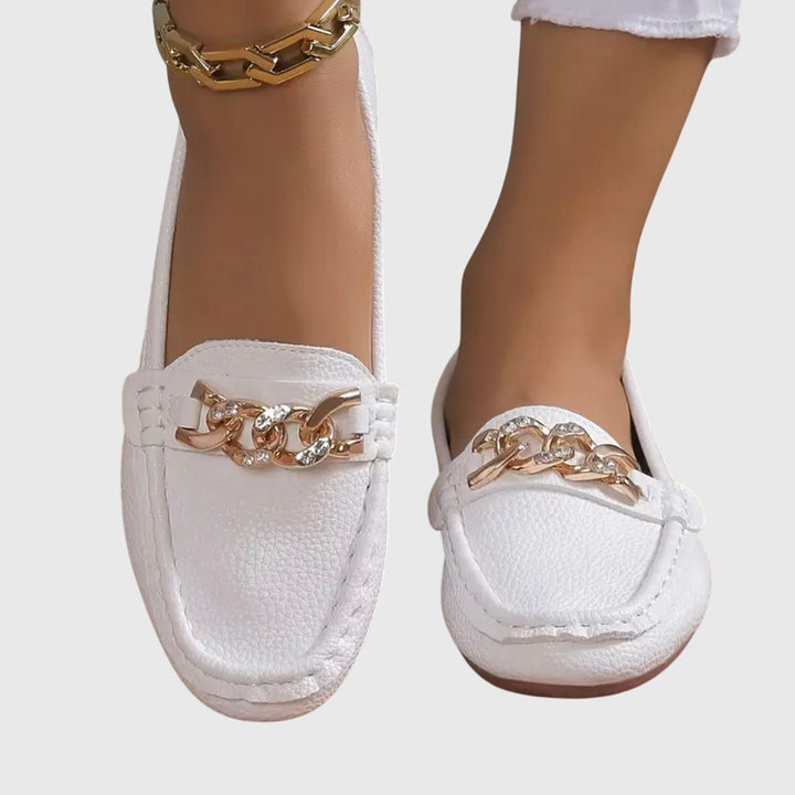 Eden - Tasapohjaiset Timanttisolki Loafers