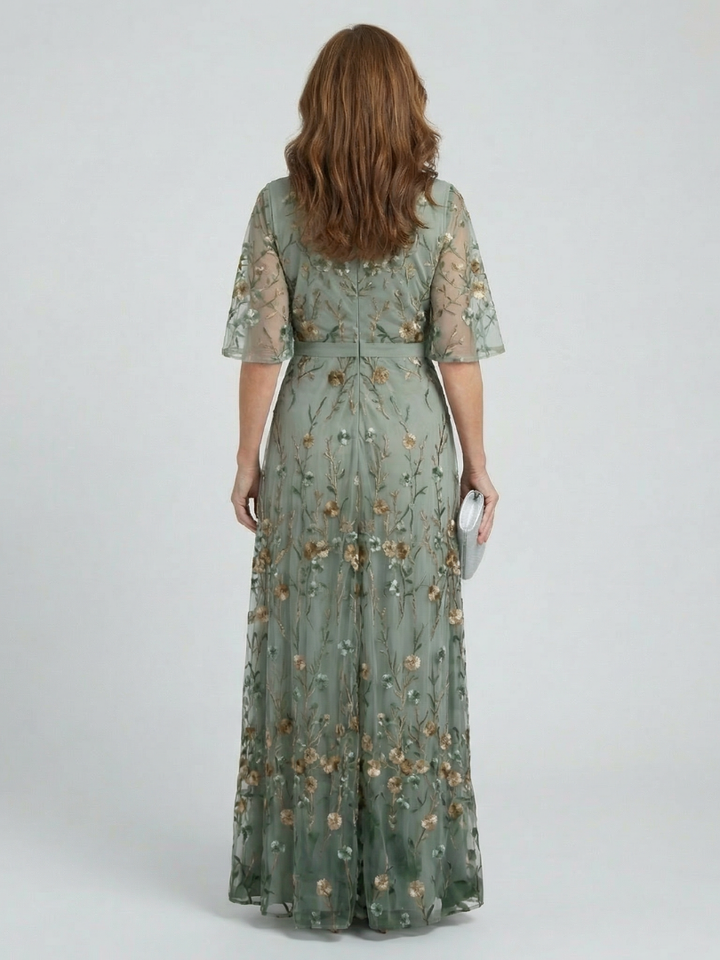 Selora | Halterneck Bloom Flow Maxi -mekko