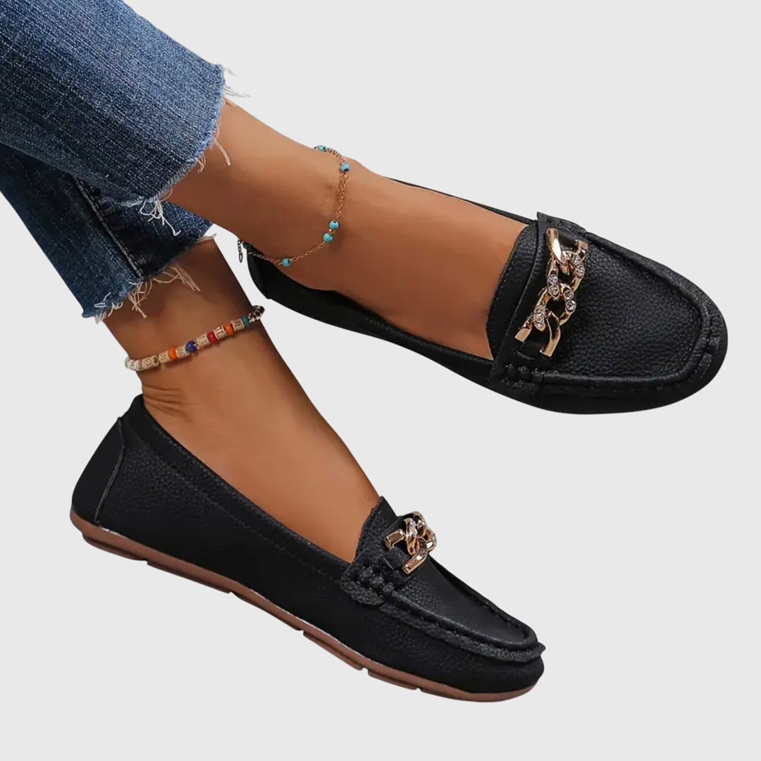 Eden - Tasapohjaiset Timanttisolki Loafers