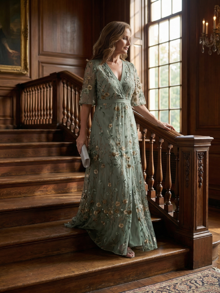 Selora | Halterneck Bloom Flow Maxi -mekko
