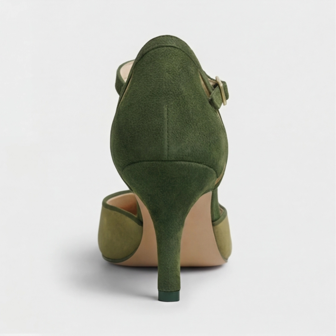 Coralise | Naisten kaksiväriset kitten heel slingback-kengät