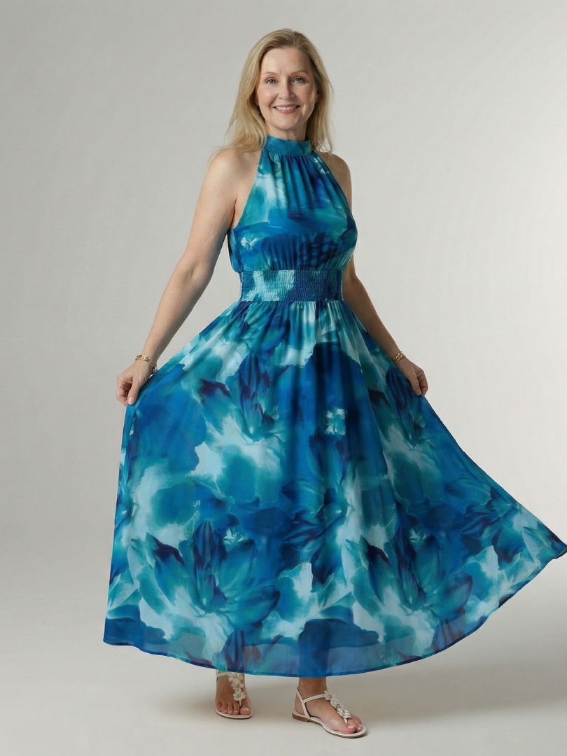 Sylin | Kerätty Halterneck Midi Mekko