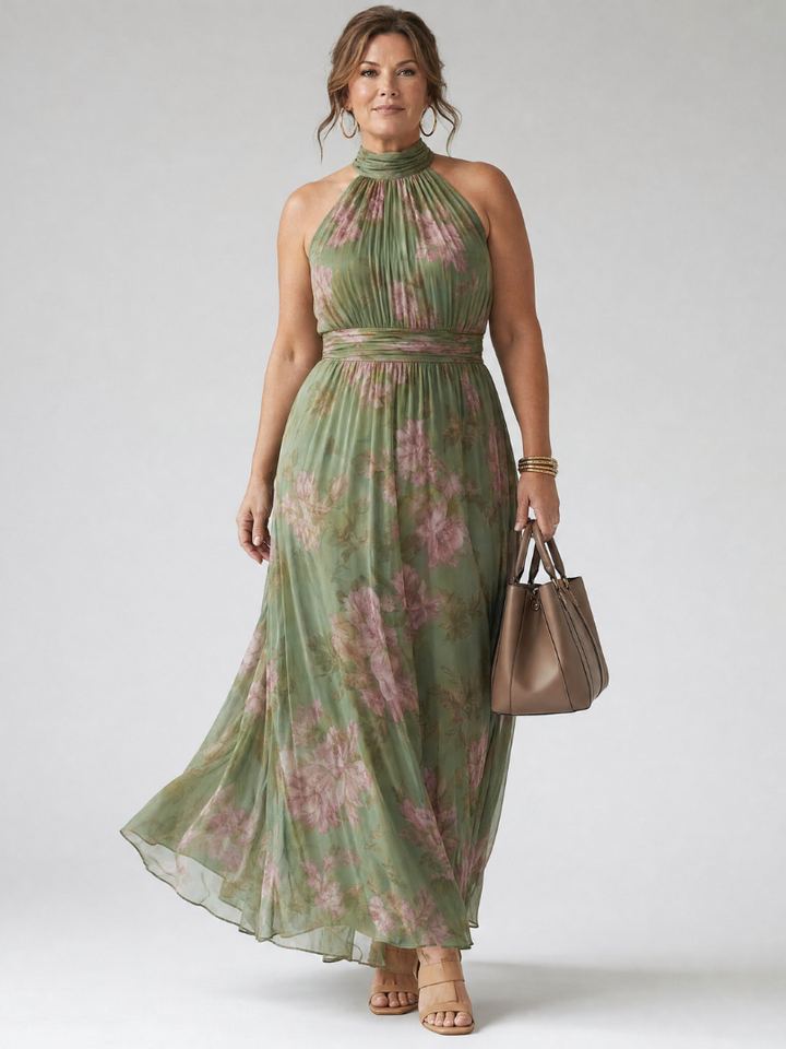 Mirelle | Kerätty Halterneck Midi Mekko