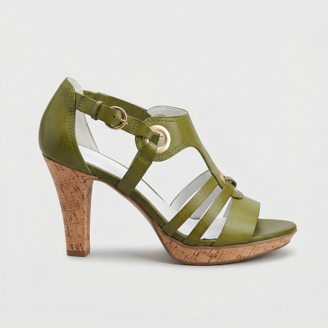 Carla | Naisten Loivasti Korkea Nilkkaremmi Sandal