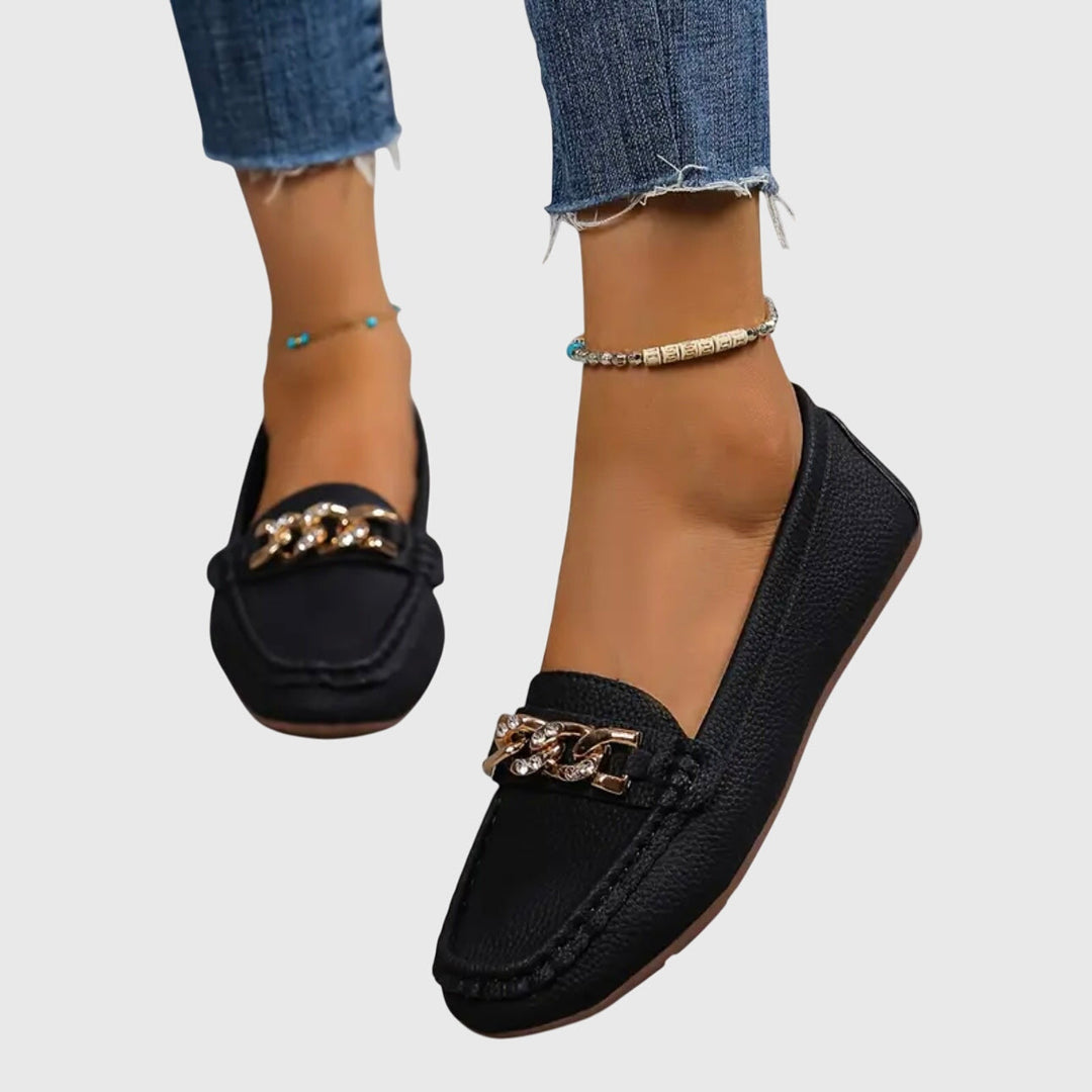 Eden - Tasapohjaiset Timanttisolki Loafers