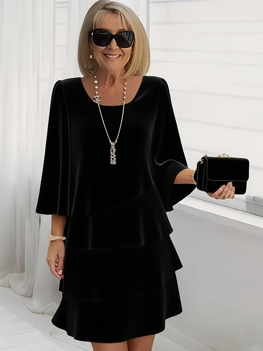 Catherine | Elegantti Mukavuus Rypytys Mekko