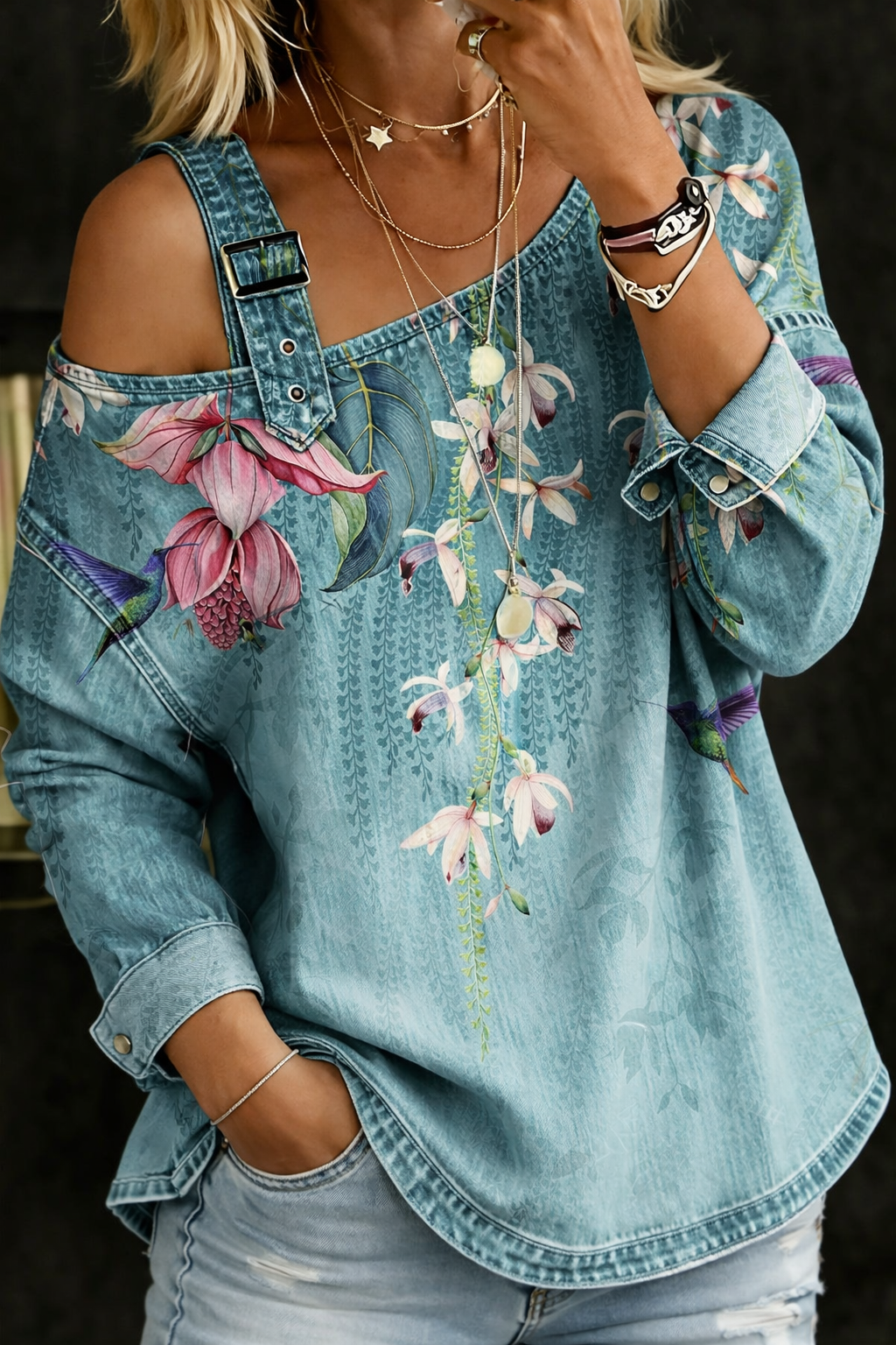 Danielle | Denim-dekoltee