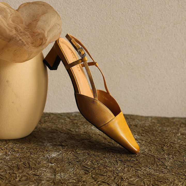 Serelle | Nahkainen Slingback-korkokenkä