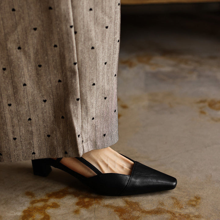 Serelle | Nahkainen Slingback-korkokenkä