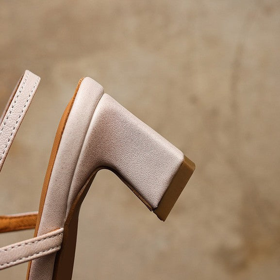 Serelle | Nahkainen Slingback-korkokenkä