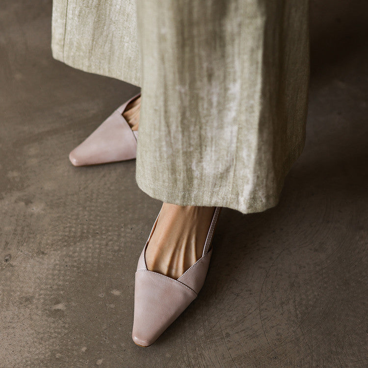 Serelle | Nahkainen Slingback-korkokenkä
