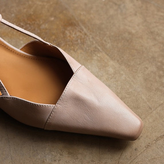 Serelle | Nahkainen Slingback-korkokenkä
