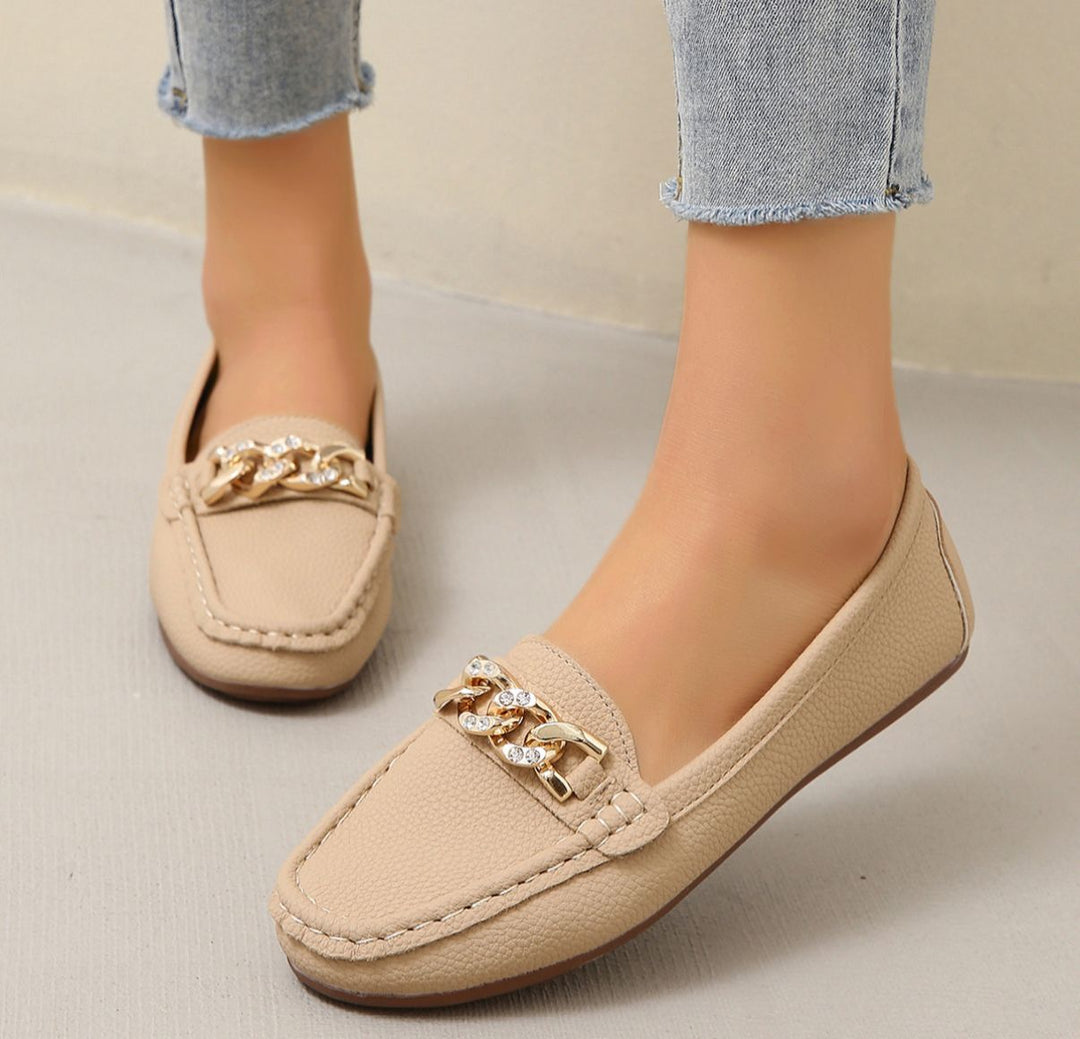 Eden - Tasapohjaiset Timanttisolki Loafers