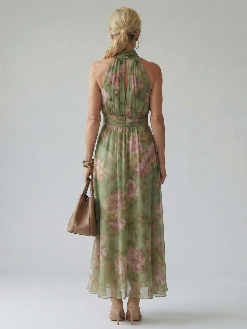 Mirelle | Kootut Halterneck Midi Mekko