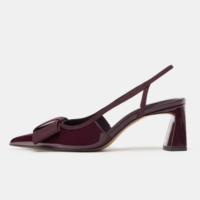 Scarlett | Elegantit Slingback-kengät Kaarevalla Soljella