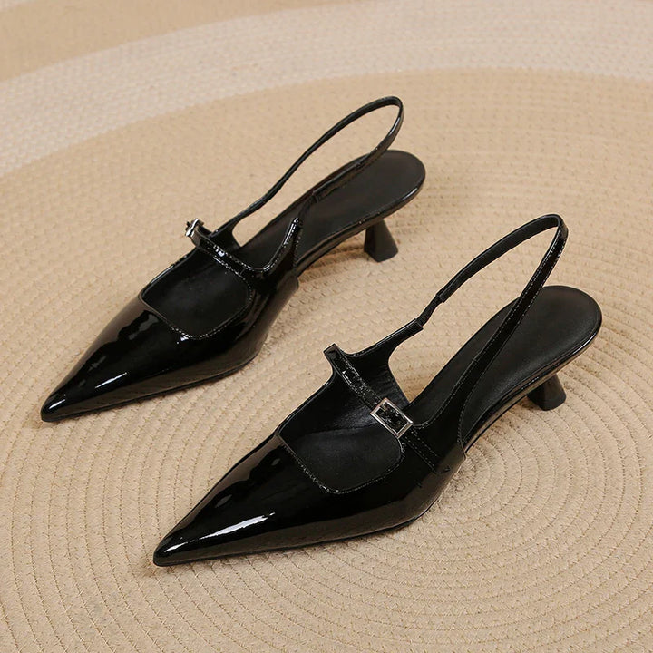 Stella | Slingback-kissa-korkokengät