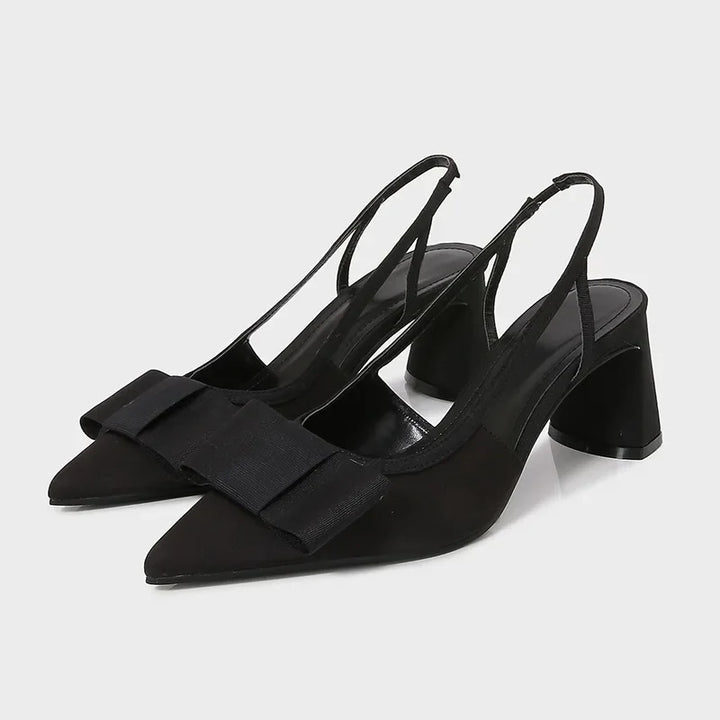 Scarlett | Elegantit Slingback-kengät Kaarevalla Soljella