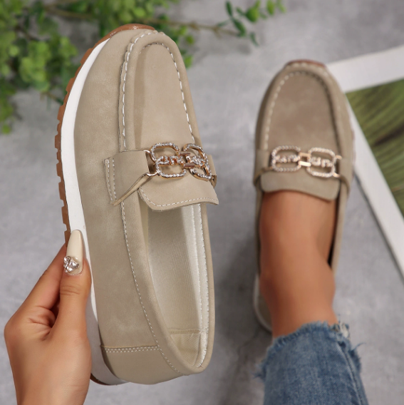 Emma - Tyylikkäät Timanttisolki Loafers