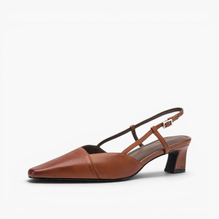 Serelle | Nahkainen Slingback-korkokenkä