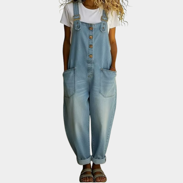 Mae | Pehmeä vintage-denimhaalari säädettävillä olkaimilla