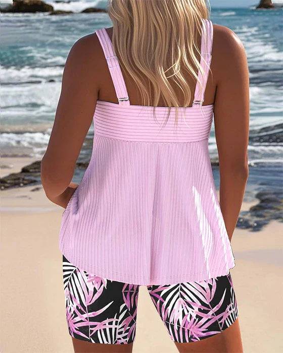Daphne | Kirkkaat Ribbed Tankini Shortsit
