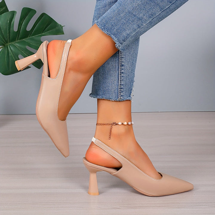 Sophia | Naisten teräväkärkiset slingback-korkokengät