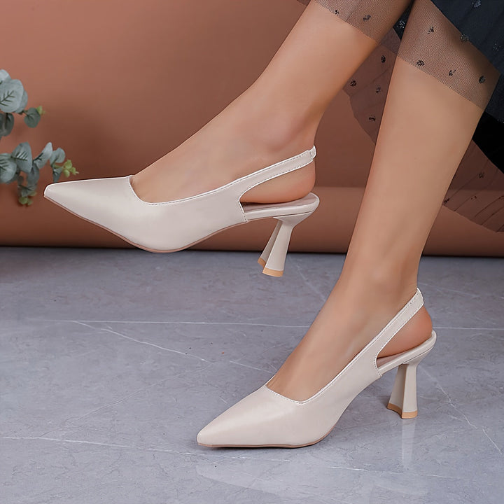 Sophia | Naisten teräväkärkiset slingback-korkokengät