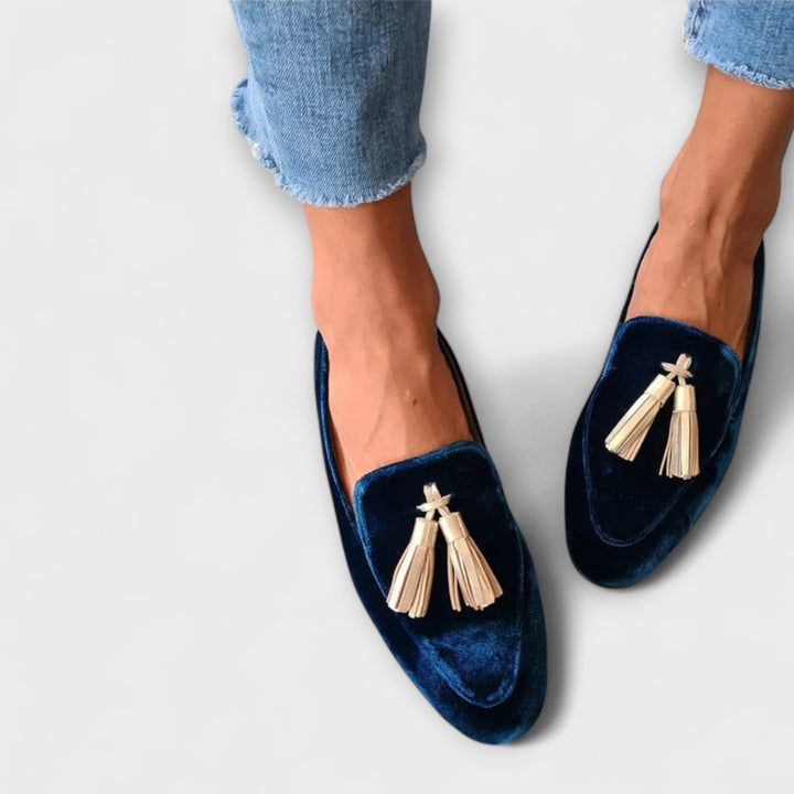 Quinnlyn – Vintage-inspiroituneet Loafersit Hapsuilla