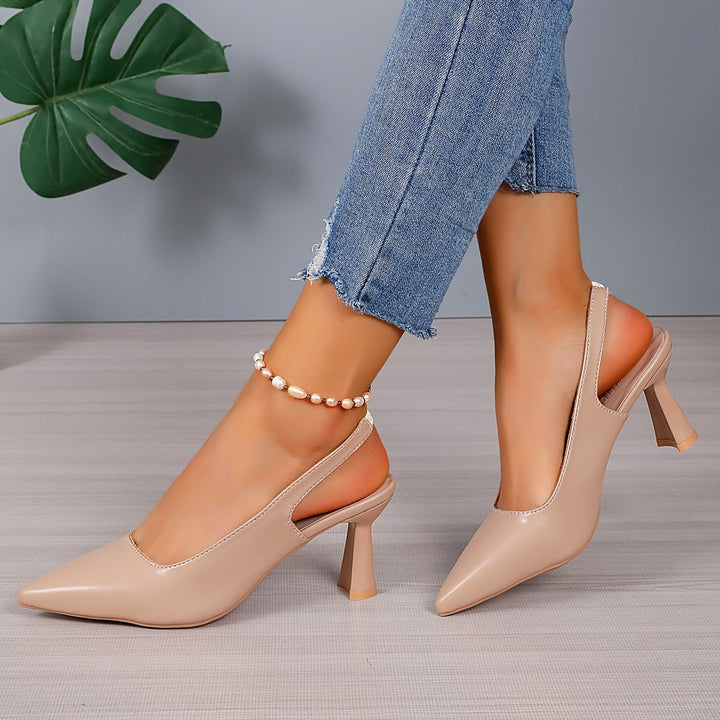 Sophia | Naisten teräväkärkiset slingback-korkokengät