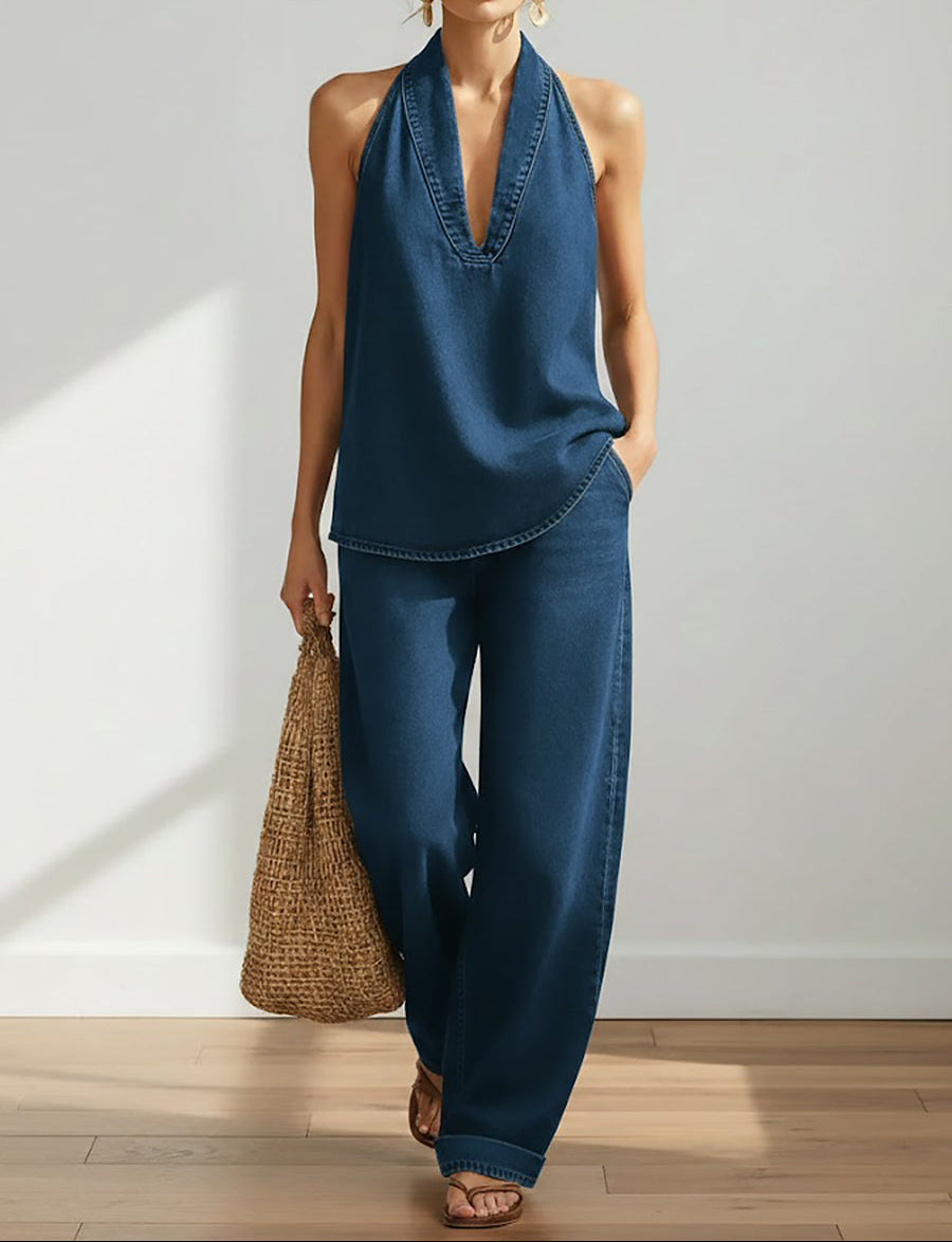 Ivy | Kaksiosainen Vintage Denim Asu